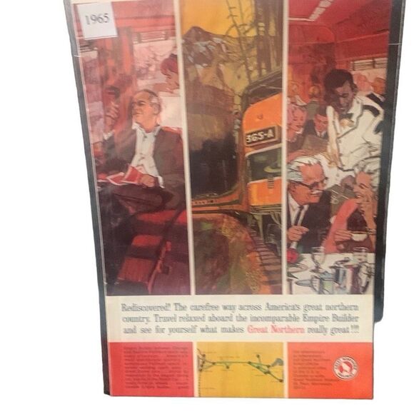 Vintage 1965 Great Northern Railway Railroad Ad Advertisement - Picture 2 of 4